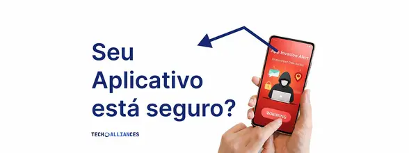 Ilustração sobre segurança cibernética e proteção de dados em aplicativos móveis