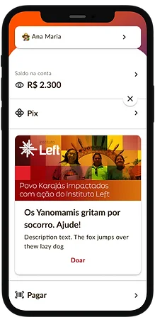 LeftBank App Mockup
